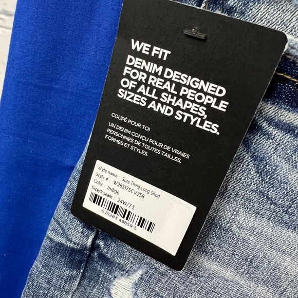 •NWT🤩|•SILVER JEANS•| Sure Thing Long Short Universal Fit High Rise Waist Short - Picture 8 of 12